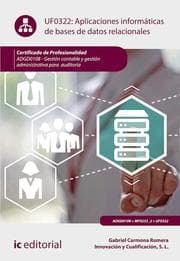 Cover von Aplicaciones informáticas de bases de datos relacionales. ADGD0108