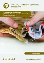 Cover von Materiales y servicios en tapicería. TCPF0209
