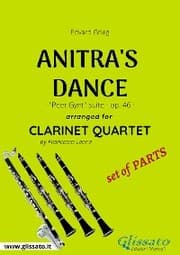 Cover von Anitra's Dance - Clarinet Quartet set of PARTS