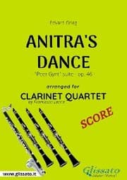 Cover von Anitra's Dance - Clarinet Quartet SCORE
