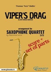 Cover von Viper's drag - Saxophone Quartet score & parts