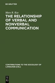 Cover von The Relationship of Verbal and Nonverbal Communication