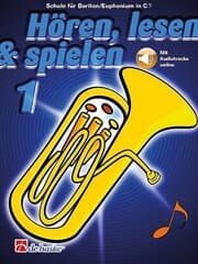 Cover von Hören, lesen & spielen 1 Bariton/Euphonium in C BC