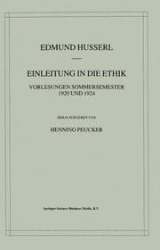 Cover von Einleitung in die Ethik
