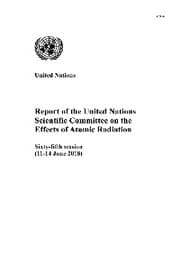 Cover von Report of the United Nations Scientific Committee on the Effects of Atomic Radiation (UNSCEAR) 2018
