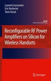 Cover von Reconfigurable RF Power Amplifiers on Silicon for Wireless Handsets