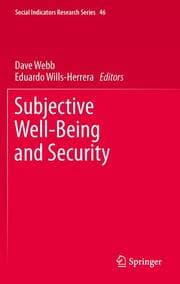 Cover von Subjective Well-Being and Security