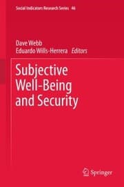 Cover von Subjective Well-Being and Security