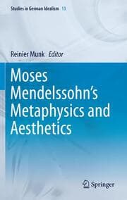 Cover von Moses Mendelssohn's Metaphysics and Aesthetics