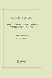 Cover von Einleitung in die Philosophie.Vorlesungen 1916-1920