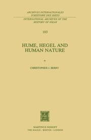 Cover von Hume, Hegel and Human Nature