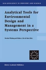 Cover von Analytical Tools for Environmental Design and Management in a Systems Perspective