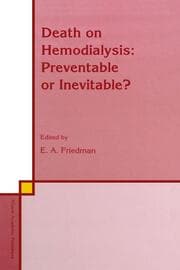 Cover von Death on Hemodialysis: Preventable or Inevitable?