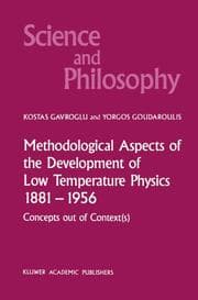 Cover von Methodological Aspects of the Development of Low Temperature Physics 1881-1956
