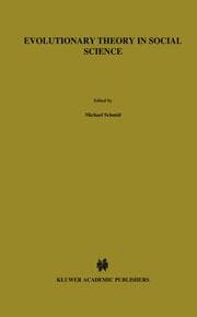 Cover von Evolutionary Theory in Social Science