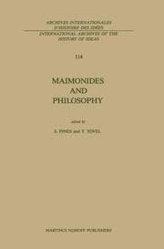 Cover von Maimonides and Philosophy