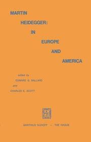 Cover von Martin Heidegger: In Europe and America