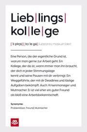 Cover von Lieblingskollege Notizbuch: Die wahre Definition