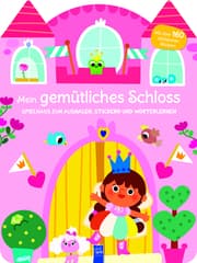 Cover von Mein gemütliches Schloss - Spielhaus zum Ausmalen, Stickern und Wörter lerner