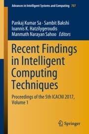 Cover von Recent Findings in Intelligent Computing Techniques