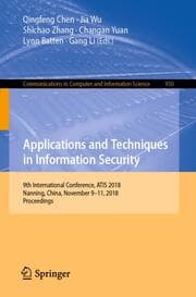 Cover von Applications and Techniques in Information Security