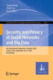 Cover von Security and Privacy in Social Networks and Big Data