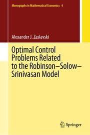 Cover von Optimal Control Problems Related to the Robinson-Solow-Srinivasan Model