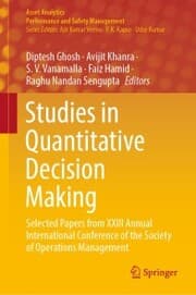 Cover von Studies in Quantitative Decision Making