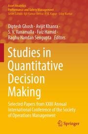 Cover von Studies in Quantitative Decision Making