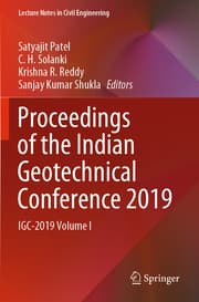 Cover von Proceedings of the Indian Geotechnical Conference 2019