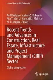 Cover von Recent Trends and Advances in Construction, Real Estate, Infrastructure and Project Management (CRIP) Sector