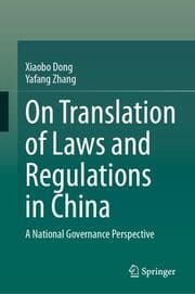 Cover von On Translation of Laws and Regulations in China