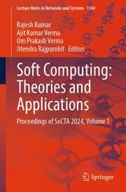 Cover von Soft Computing: Theories and Applications