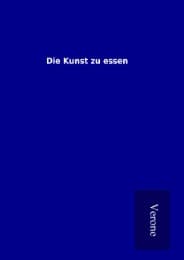 Cover von Die Kunst zu essen