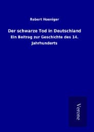 Cover von Der schwarze Tod in Deutschland