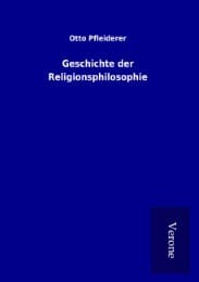 Cover von Geschichte der Religionsphilosophie