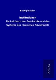 Cover von Institutionen