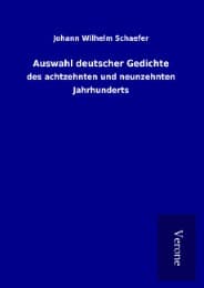 Cover von Auswahl deutscher Gedichte