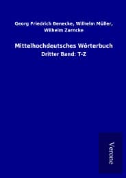 Cover von Mittelhochdeutsches Wörterbuch