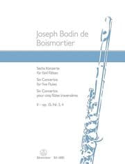 Cover von Sechs Konzerte für fünf Flöten op. 15
