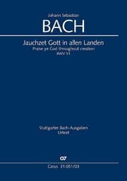 Cover von Jauchzet Gott in allen Landen (Klavierauszug)