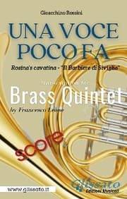 Cover von Una Voce Poco Fa - Brass Quintet (score)