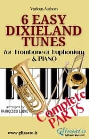 Cover von 6 Easy Dixieland Tunes - Trombone/Euph & Piano (complete)